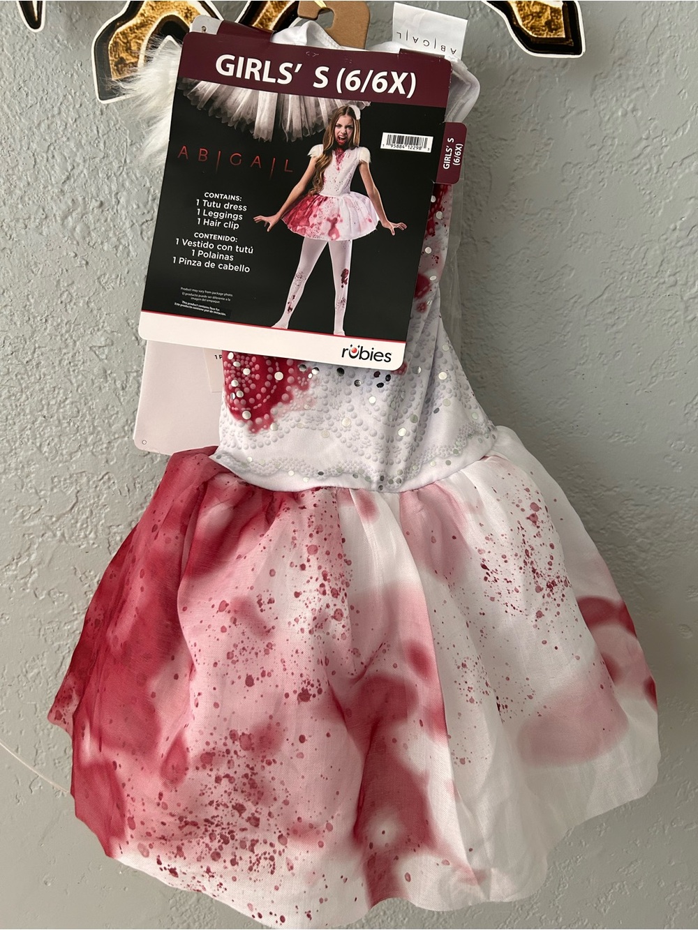 Rubies ABIGAIL Horror Halloween Costume Girls Small Size 6/6x Bloody Ballerina